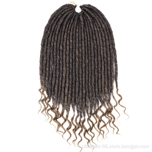 Goddess crochet  Hip-Hop Braiding Hair Wholesale Best Cheap faux locs Hair soft dread braids styles crochet hair  afro kinky